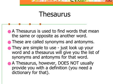 what is a thesaurus used for|what's another word for thesaurus.